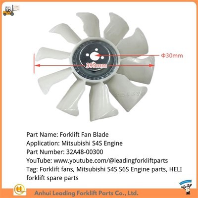 Čepel ventilátoru vysokozdvižného vozíku HELI|Lopatky ventilátoru Mitsubishi S4S S6S|Náhradní díly pro vysokozdvižné vozíky HELI|32A48-00300
